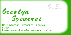 orsolya szemerei business card